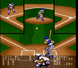 Super R.B.I. Baseball (USA) In game screenshot